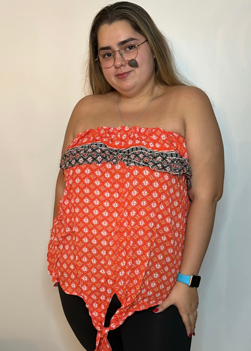 Floral Strapless Blouse | Strapless Blouse | FIA Boutique