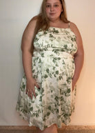 Satin Floral Tank Dress | Smocked Back Tank Dress | FIA Boutique