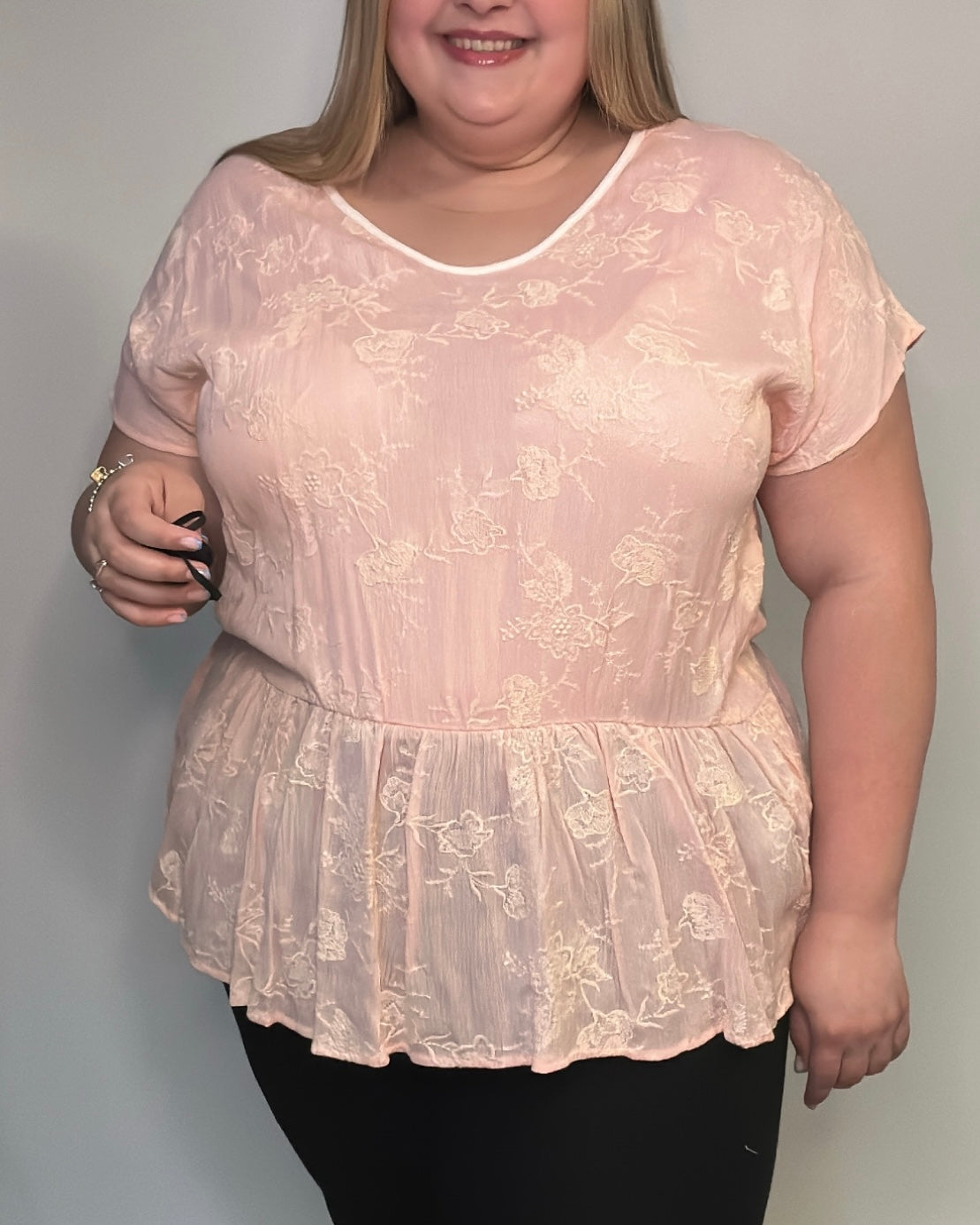 Blush Embroidered Blouse | Women Blush Embroided Blouse | FIA Boutique