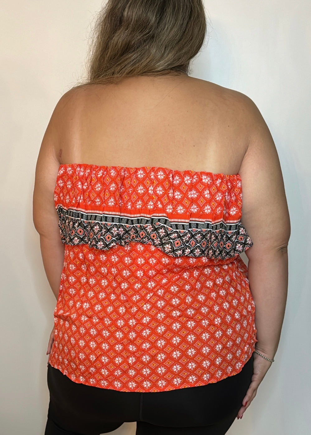 Floral Strapless Blouse | Strapless Blouse | FIA Boutique