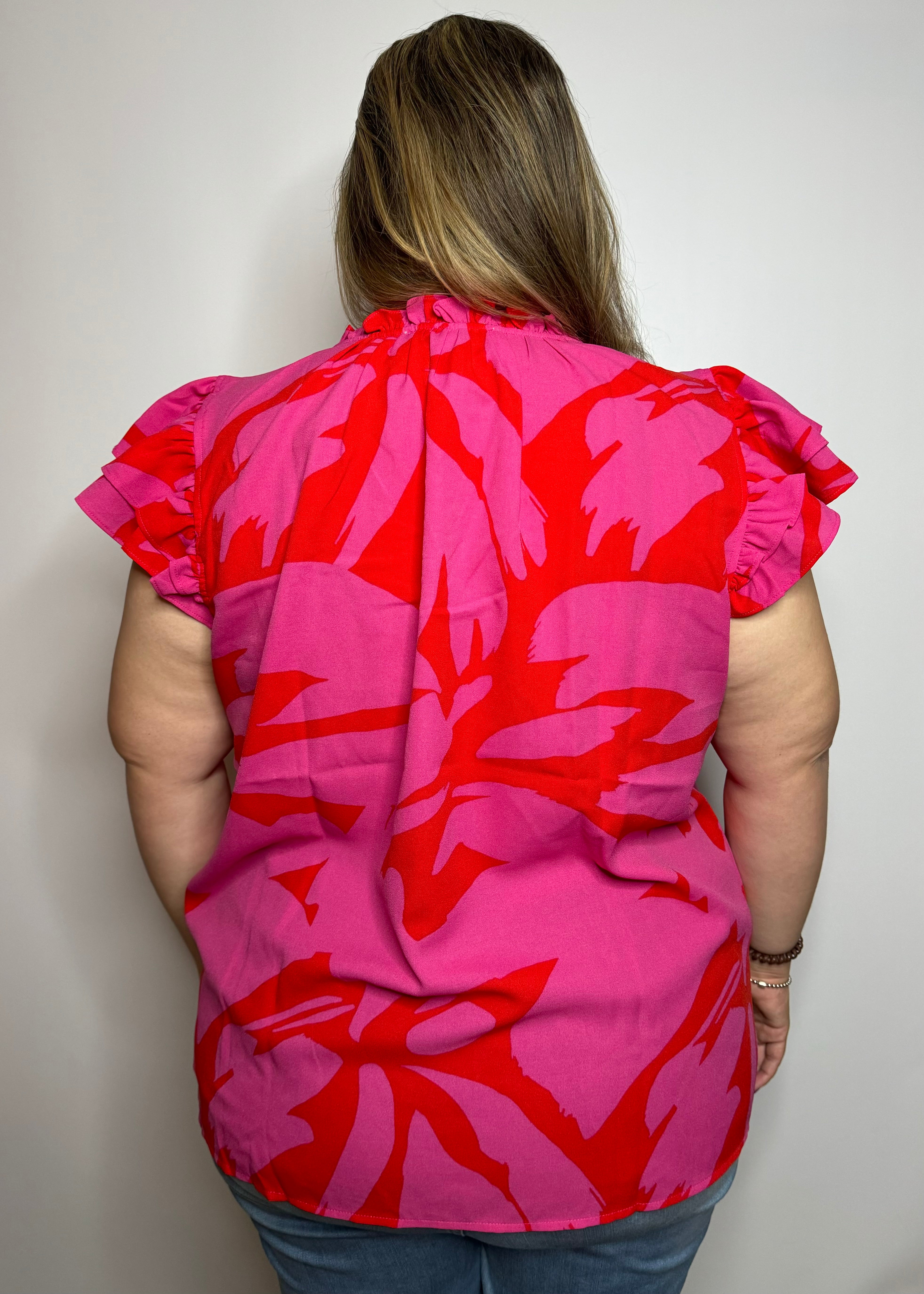 Jolene Ruffle Sleeve Blouse | Jolene Sleeve Blouse | FIA Boutique