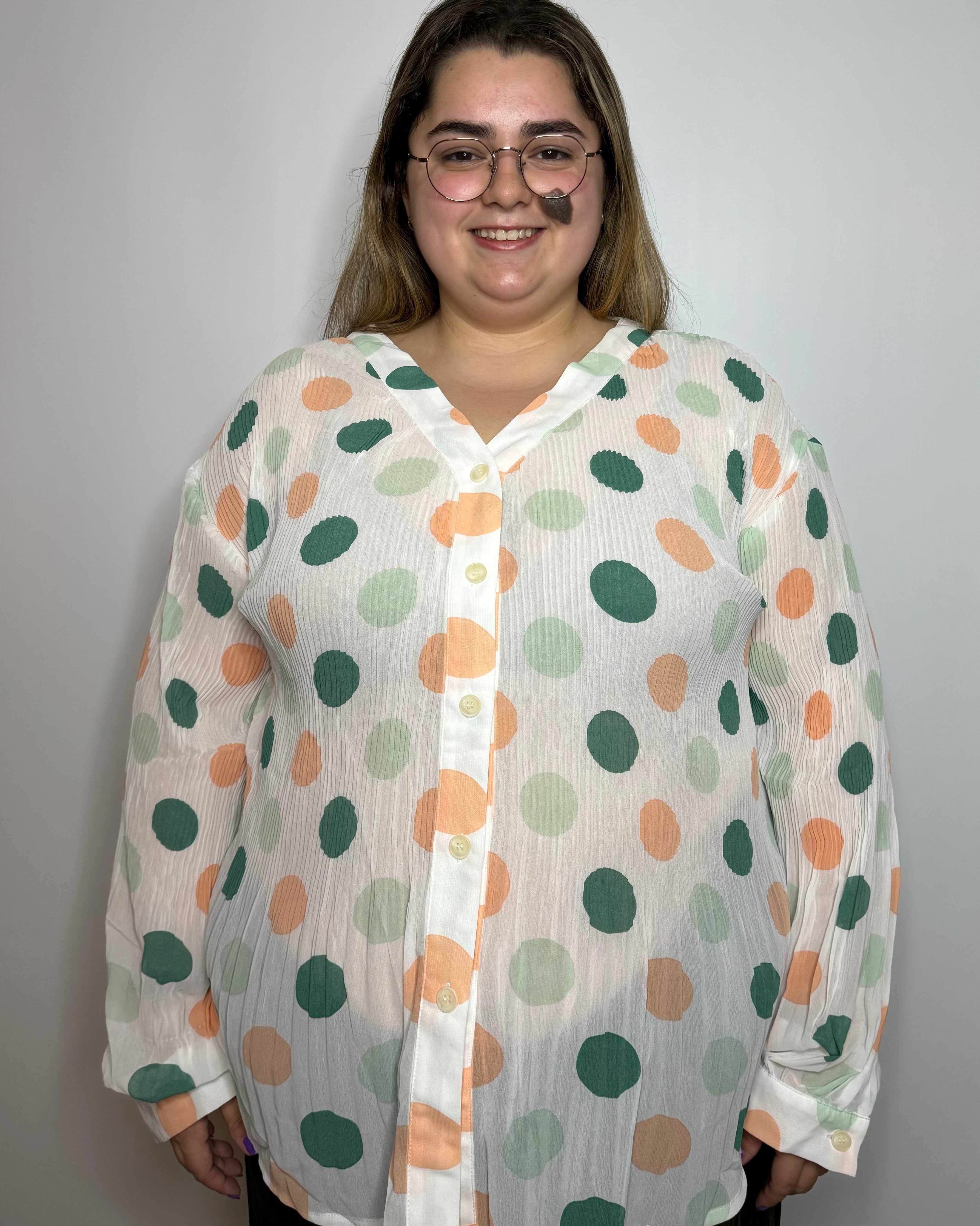 Gleece Polka Dot Blouse | Gleece Dot Blouse | FIA Boutique