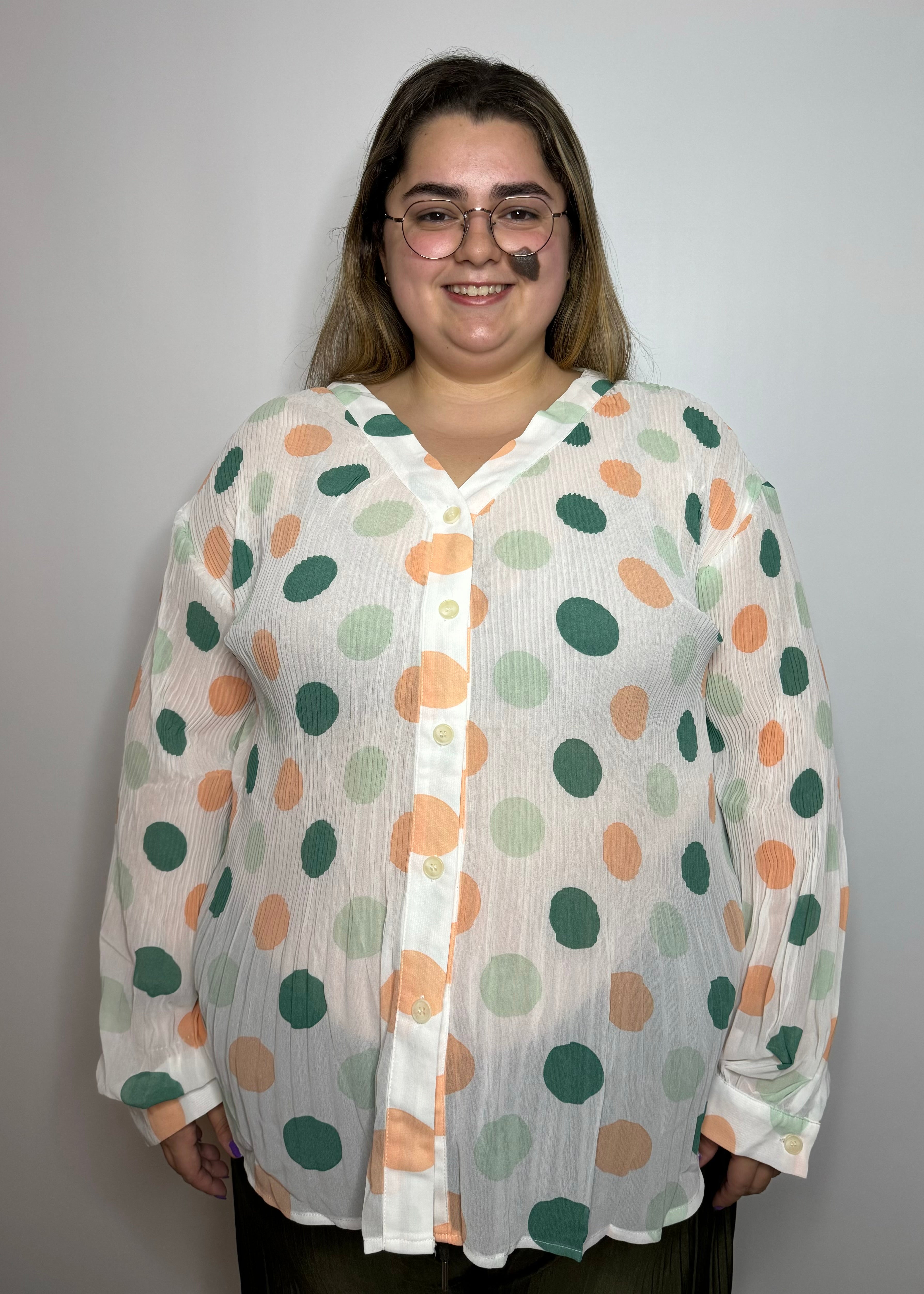 Gleece Polka Dot Blouse | Gleece Dot Blouse | FIA Boutique