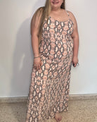 Pink Snake Maxi Dress | Pink Maxi Dress | FIA Boutique