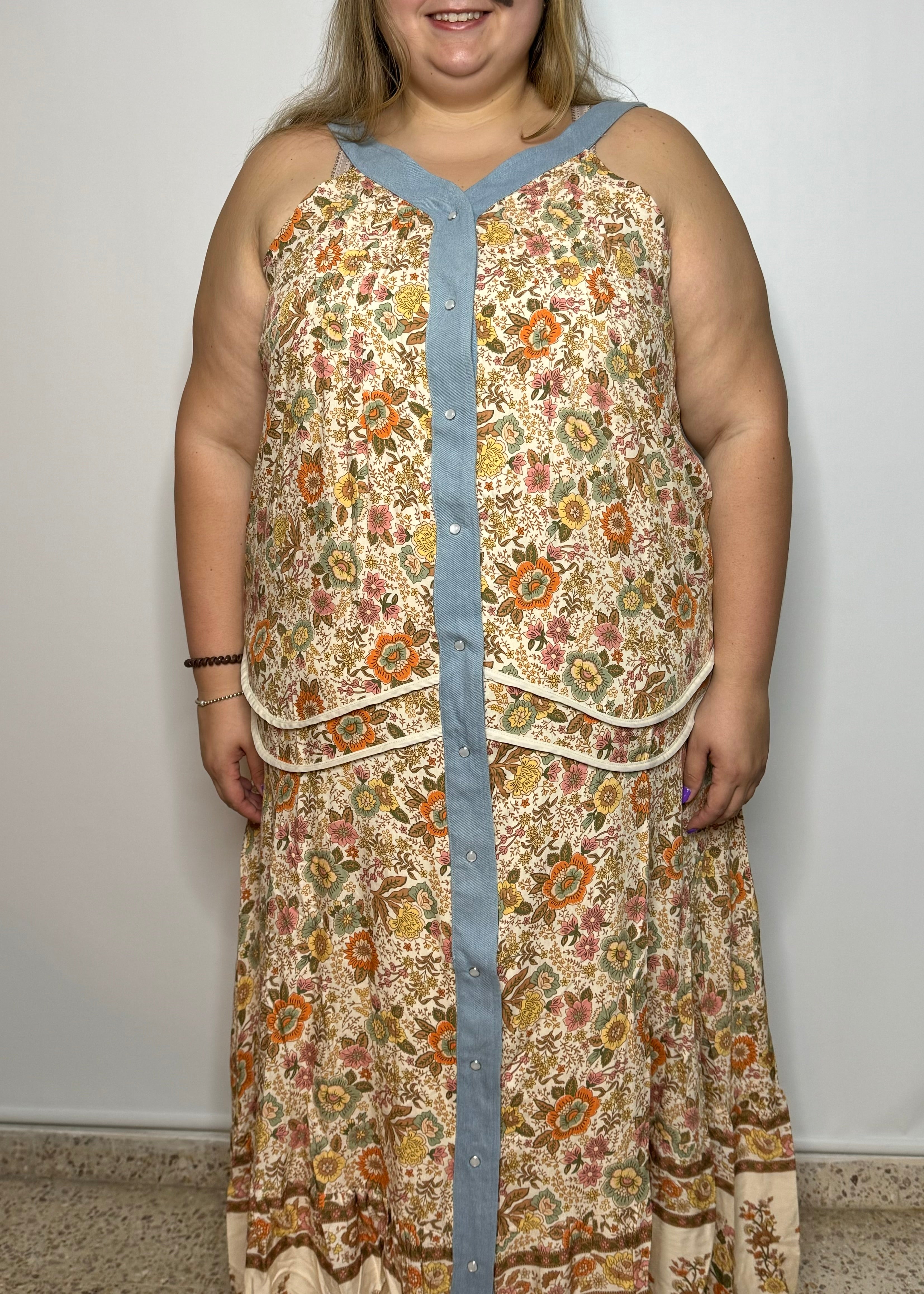 Floral Sleeveless Maxi Dress | Floral Maxi Dress | FIA Boutique