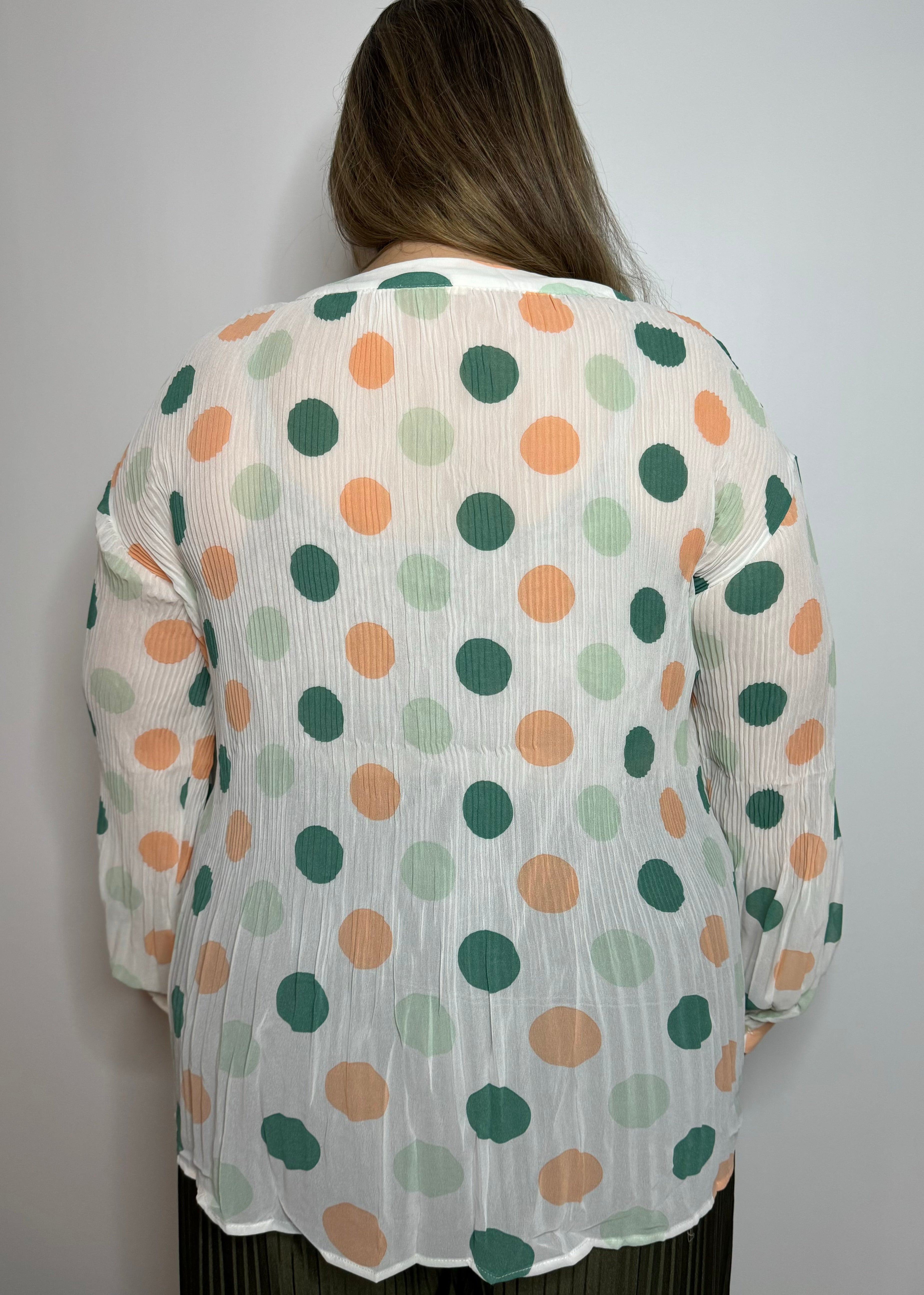 Gleece Polka Dot Blouse | Gleece Dot Blouse | FIA Boutique