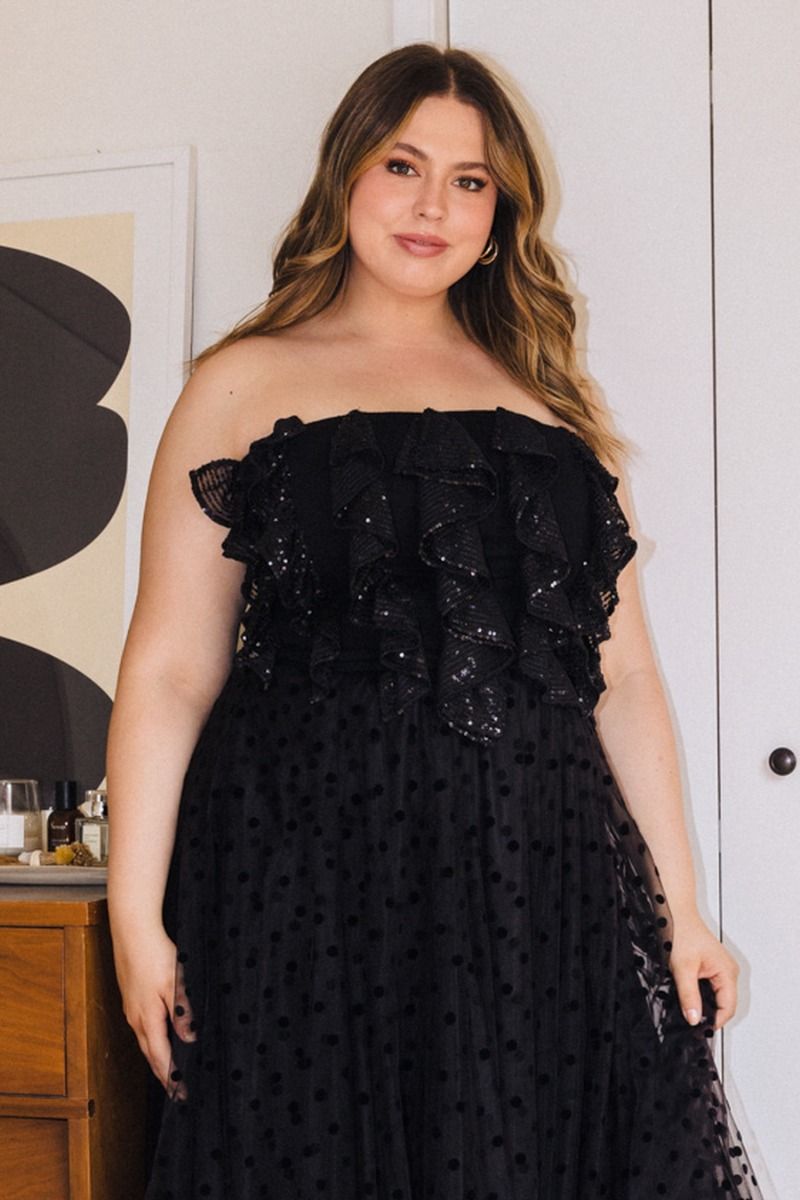 Strapless Sequin Top | Sparkly Tube Top | FIA Boutique