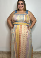 Tiered-Striped Dress | Luxury Tiered Dress | FIA Boutique