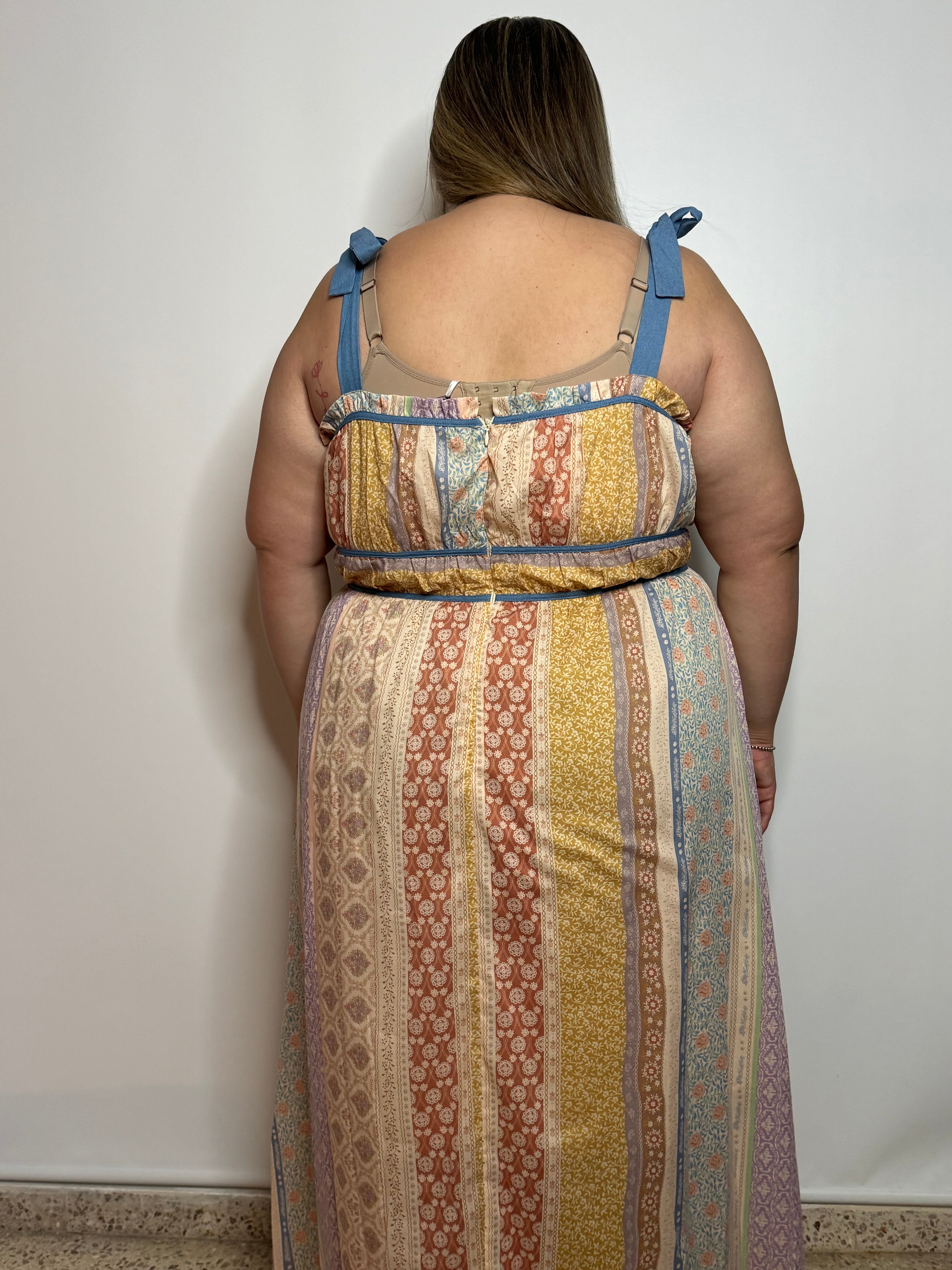 Tiered-Striped Dress | Luxury Tiered Dress | FIA Boutique