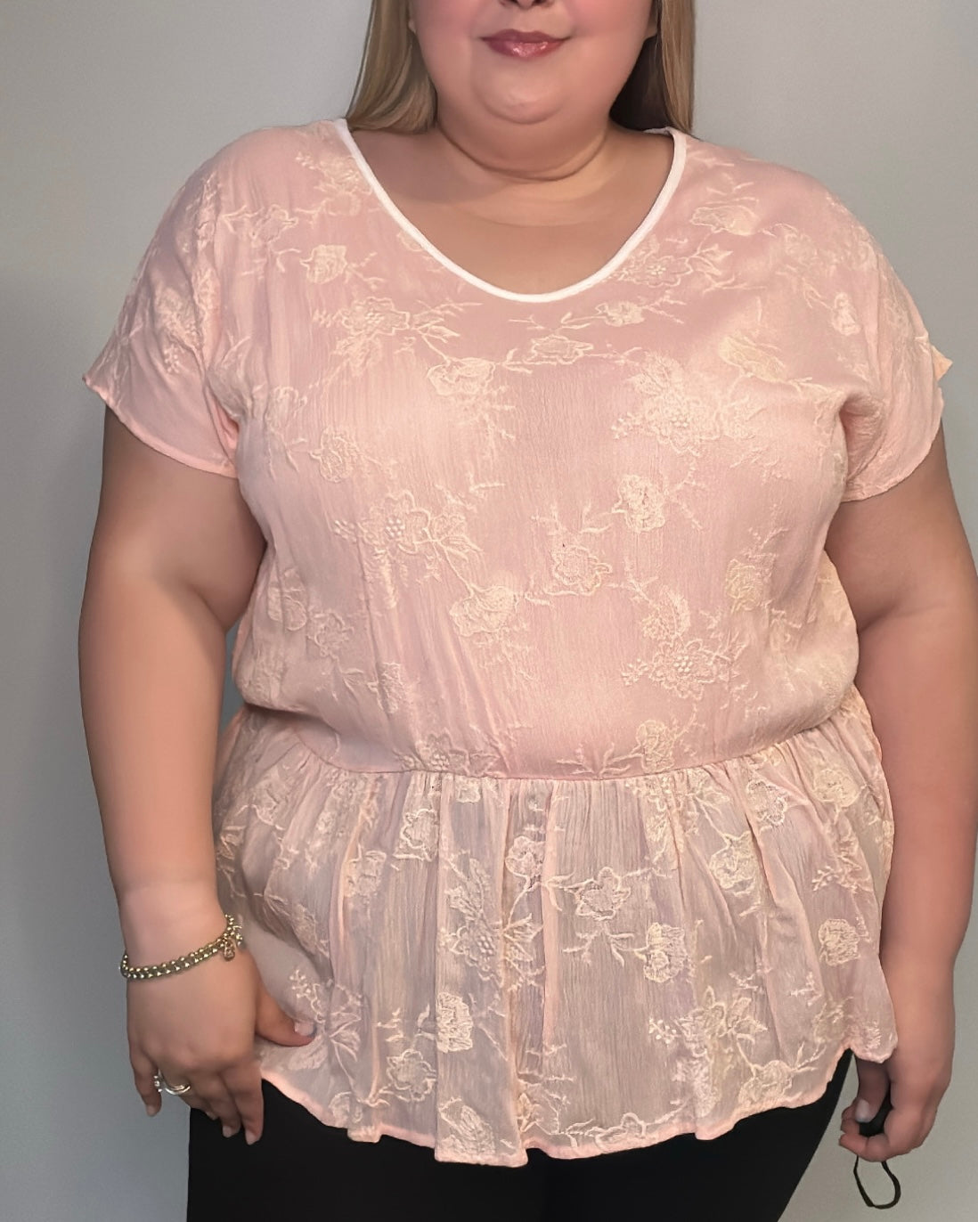 Blush Embroidered Blouse | Women Blush Embroided Blouse | FIA Boutique