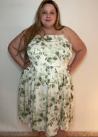 Satin Floral Tank Dress | Smocked Back Tank Dress | FIA Boutique