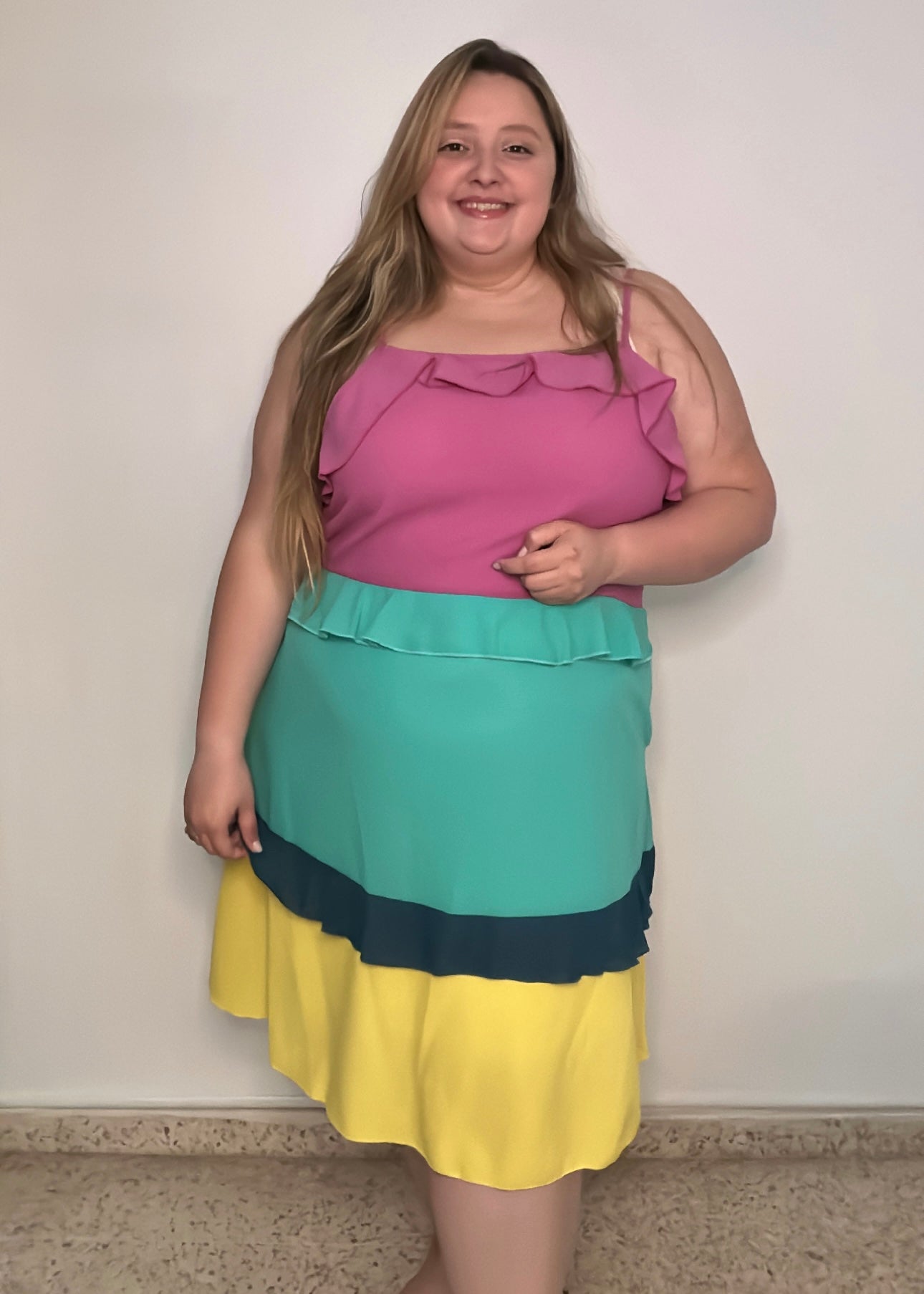 Multi Colored Tiered Dress | Multi Colored Dress | FIA Boutique