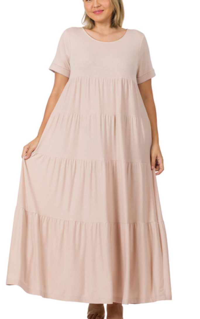 Blush Gigilia Maxi Dress | Blush Maxi Dress | FIA Boutique