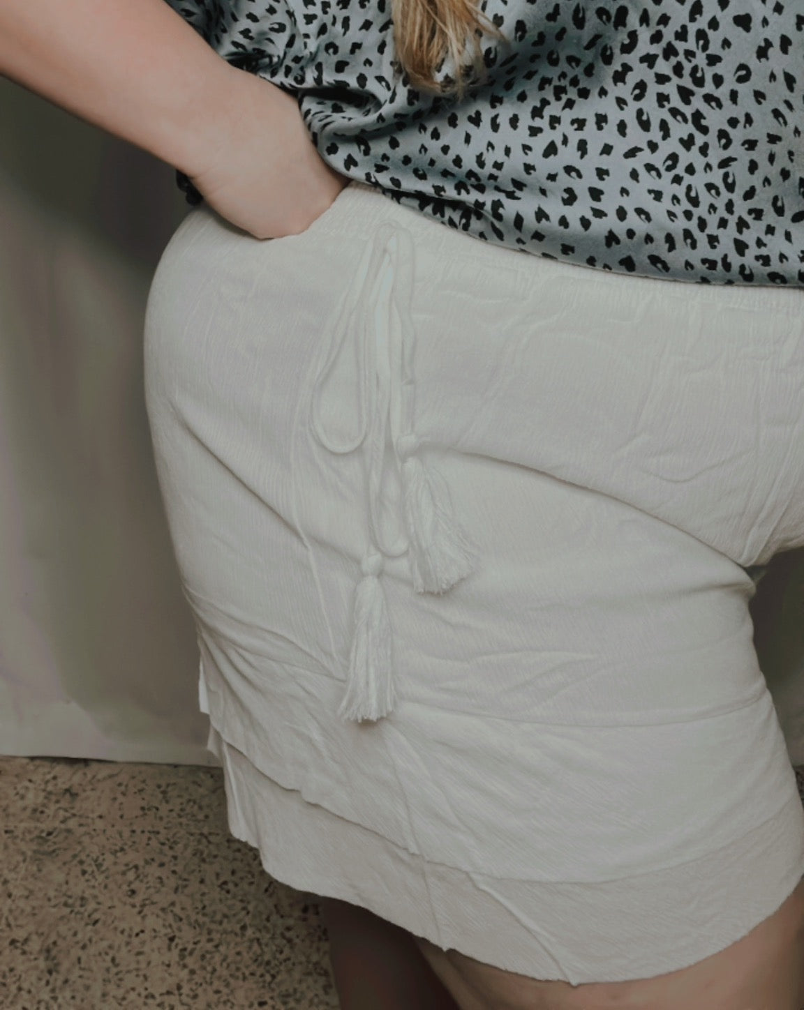 Women's White Shorts |  White Shorts | FIA Boutique