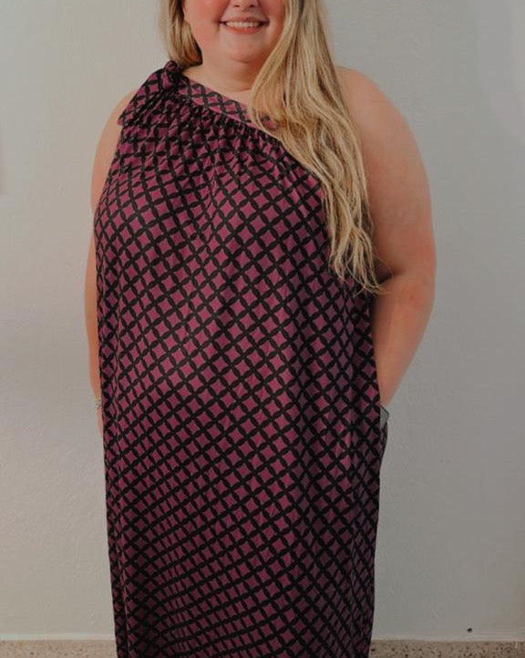 Women One Shoulder Long Dress | One Shoulder Long Dress | FIA Boutique