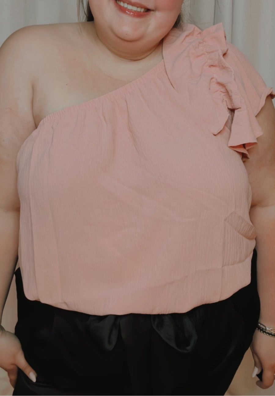 One Shoulder Ruffled Blouse | Shoulder Ruffled Blouse | FIA Boutique