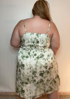 Satin Floral Tank Dress | Smocked Back Tank Dress | FIA Boutique