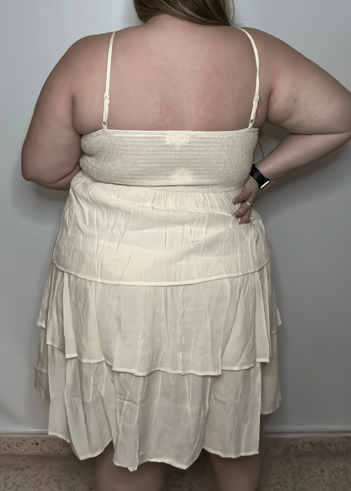 Layered White Dress | Women Charming Dress | FIA Boutique