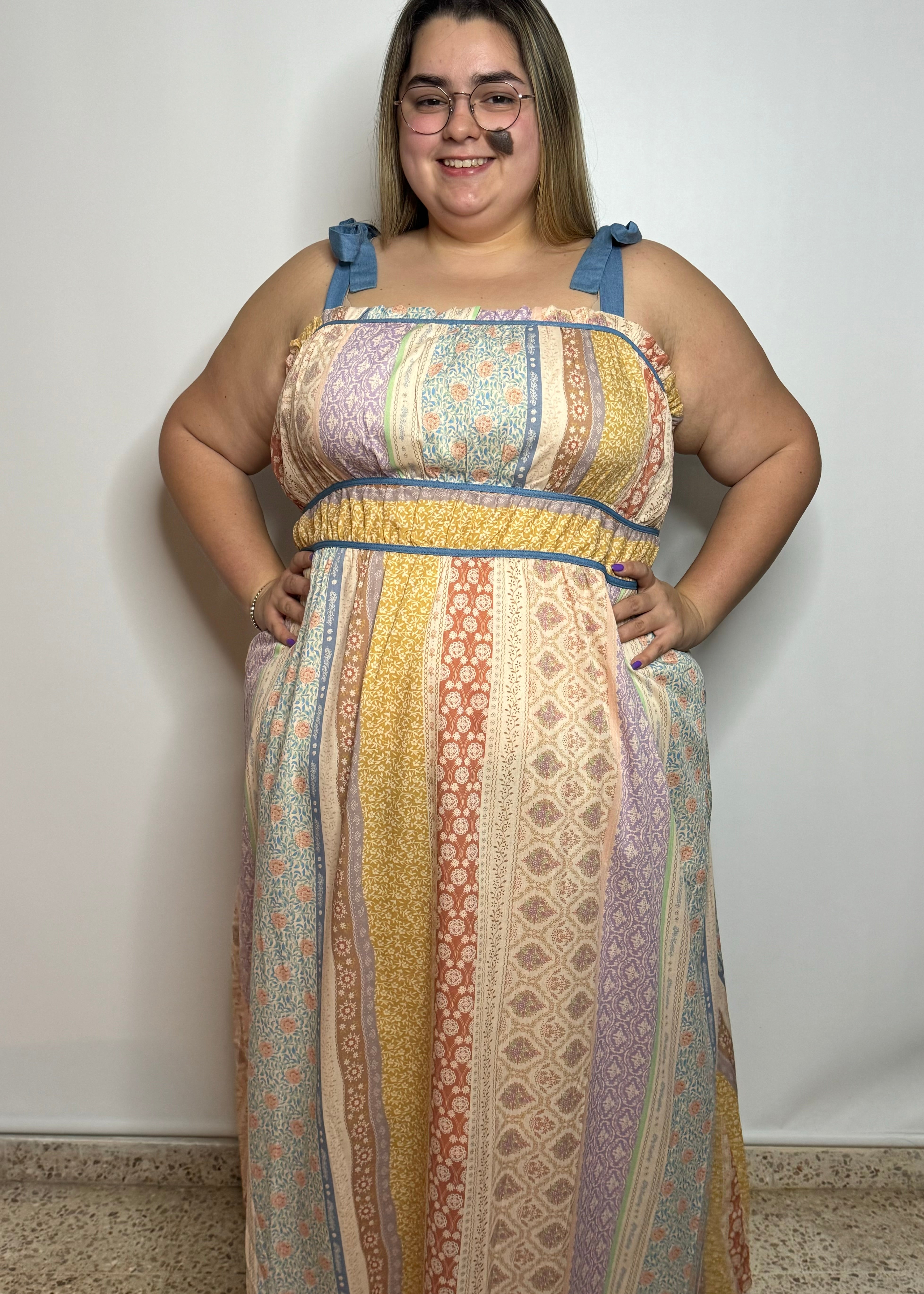 Tiered-Striped Dress | Luxury Tiered Dress | FIA Boutique