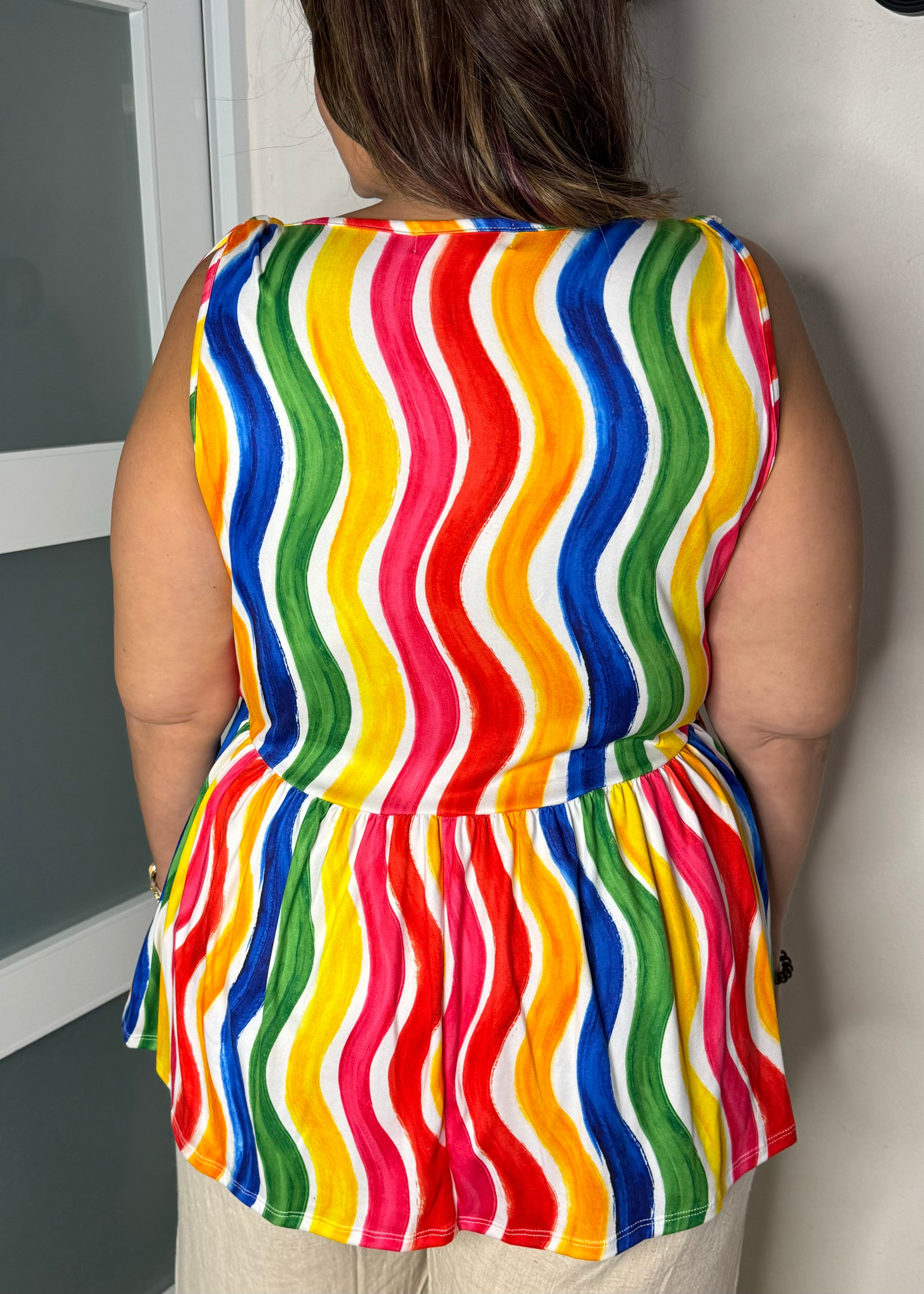 Rainbow Swirl Top | Women Rainbow Swirl Top | FIA Boutique
