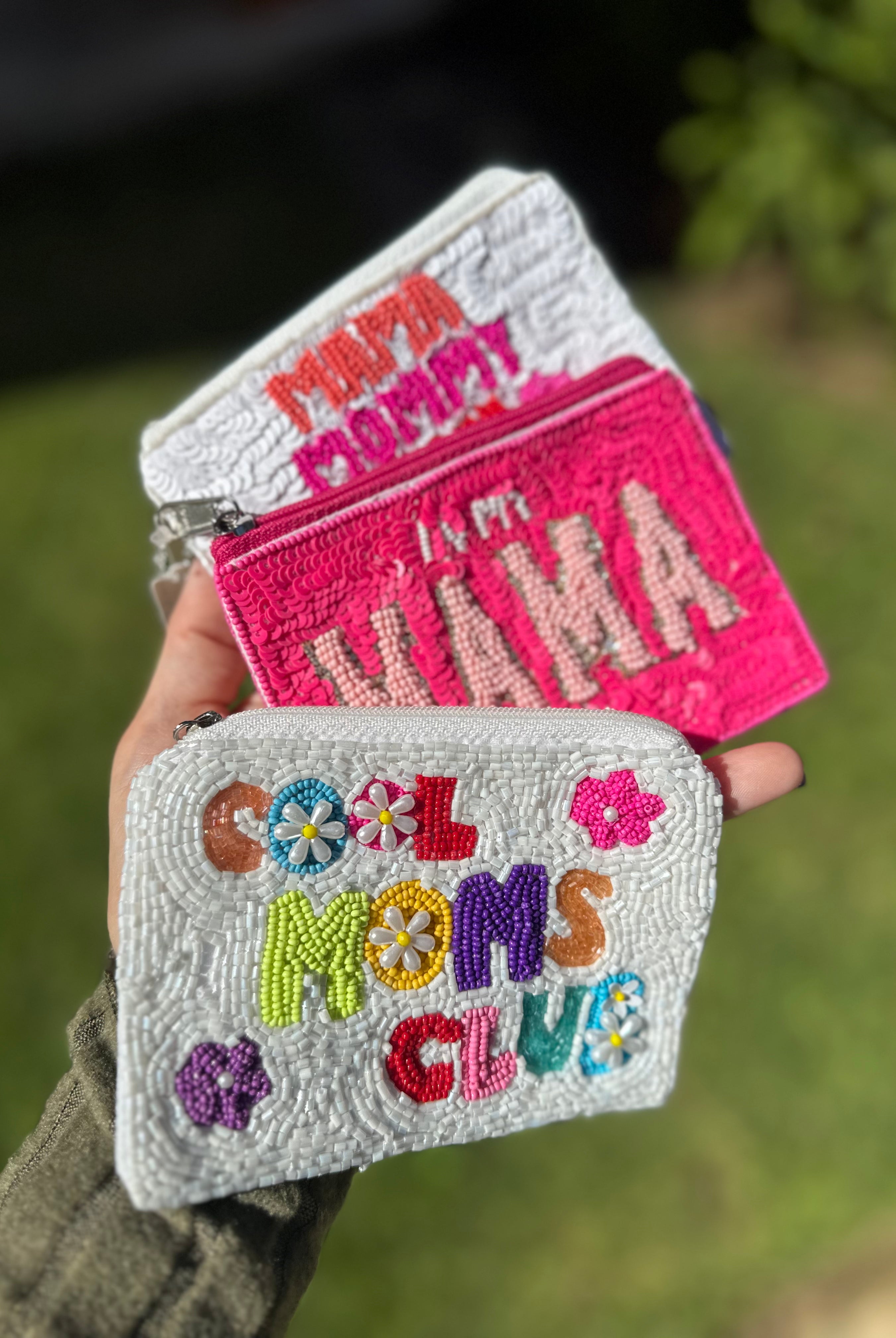 Cool Moms Club Coin Bag | Fashionable Mom Coin Pouch